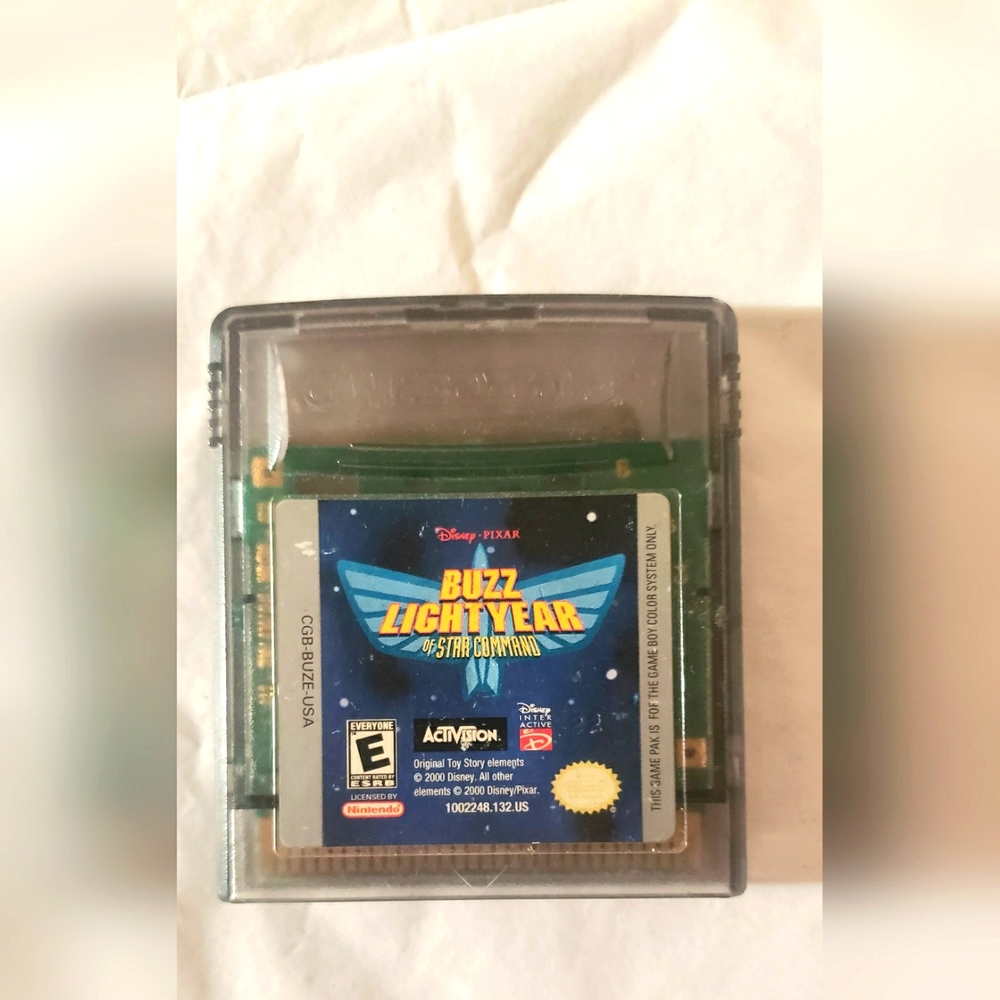 Buzz LightYear Of Star Command Nintendo Gameboy Color Authentic Tested & Working